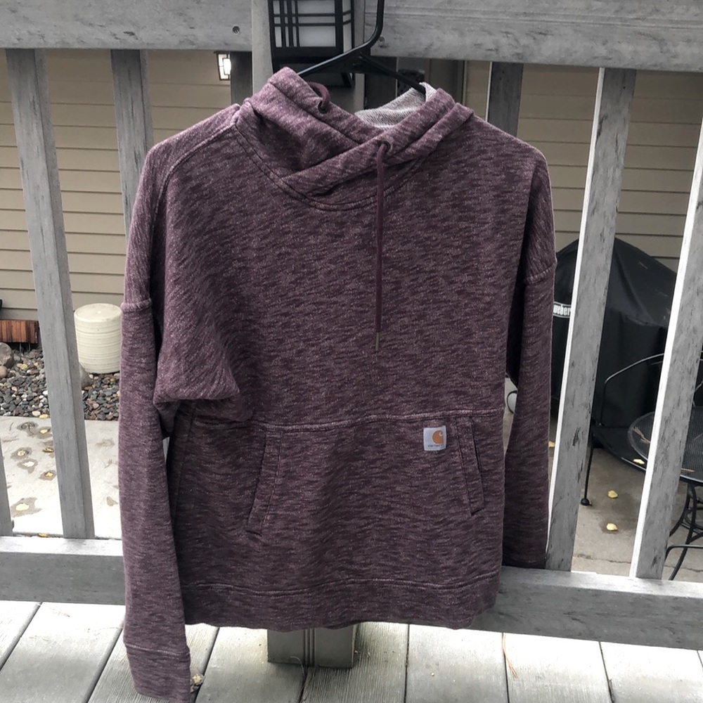 Carharrt purple sweatshirt